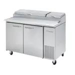 Blue Air BAPP67-HC, 67-inch 2 Swing Doors Refrigerated Pizza Prep Table, 20.2 Cu. Ft.