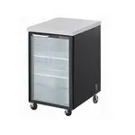 Blue Air BBB23-1BG-HC, 23-inch 1 Glass Door Black Back Bar and Beverage Cooler, 7.9 Cu. Ft.