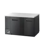 Blue Air BBB69-3B-HC, 69-inch 3 Solid Doors Black Back Bar and Beverage Cooler, 23.4 Cu. Ft.