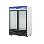 Blue Air BKGF49-HC, 54-inch 2 Swing Glass Doors White Merchandising Freezer, 49 Cu. Ft.