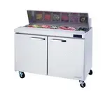 Blue Air BLPT48-HC, 48-inch 2 Swing Doors Refrigerated Sandwich Prep Table, 13 Cu. Ft.