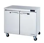 Blue Air BLUF36-HC, 36-inch 2 Swing Doors Undercounter Freezer, 9.5 Cu. Ft.