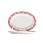 C.A.C. 105-41, 14-Inch Red Gate Porcelain Platter, DZ