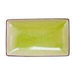 C.A.C. 666-34-G, 8.5-Inch Rectangular Non-Glare Glaze Green Platter, 2 DZ/CS