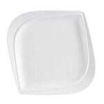 C.A.C. ASP-8, 8-Inch White Porcelain Aspen Tree Square Plate, 3 DZ/CS