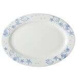 C.A.C. ATC-81, 18x12.5 Atlantic Seashell Porcelain Platter, 6 PC/CS