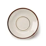 C.A.C. AZ-2, 6-Inch Arizona Brown Rim Saucer for AZ-1, 3 DZ/CS