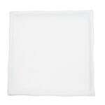 C.A.C. BAP-21, 11.25-Inch Porcelain Bamboo Rimmed Square Plate, DZ