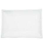 C.A.C. BAP-34, 7-Inch Porcelain Bamboo Rimmed Rectangular Plate, 2 DZ/CS