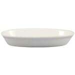 C.A.C. BKW-2, 8 Oz 7-Inch White Stoneware Oval Baking Dish, 3 DZ/CS