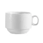 C.A.C. ВЅT-1-S, 8 Oz 3.5-Inch Boston White Porcelain Stacking Cup, 3 DZ/CS