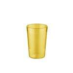 C.A.C. BVPT-08AM, 8 Oz Poly Pebble Textured Amber Tumbler, DZ