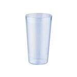 C.A.C. BVPT-12BL, 12 Oz Poly Pebble Textured Blue Tumbler, DZ