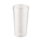 C.A.C. BVPT-20CL, 20 Oz Poly Pebble Textured Clear Tumbler, DZ