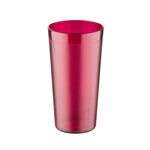C.A.C. BVPT-20RD, 20 Oz Poly Pebble Textured Red Tumbler, DZ