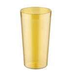 C.A.C. BVPT-32AM, 32 Oz Poly Pebble Textured Amber Tumbler, DZ
