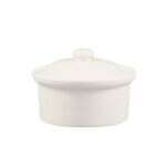 C.A.C. CAS-10, 12 Oz 5.25-Inch Bone White Stoneware Casserole, 2 DZ/CS