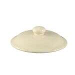 C.A.C. CAS-10-LID, 4.62-Inch Bone White Stoneware Lid for CAS-10, 6 DZ/CS