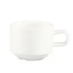 C.A.C. CLB-35, 3.5 Oz 2.5-Inch White Porcelain Stacking Cup, 3 DZ/CS