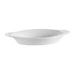 C.A.C. COA-20-P, 20 Oz 12-Inch White Porcelain Oval Welsh Dish, 2 DZ/CS