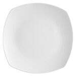 C.A.C. COP-SQ21, 12.25-Inch Porcelain Coupe Square Plate, DZ