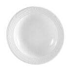C.A.C. CRO-120, 22 Oz Super White Porcelain Embossed Pasta Bowl, DZ