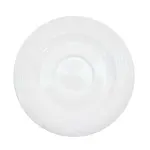 C.A.C. CRO-36, 4-Inch Super White Porcelain Embossed Corona Saucer, 3 DZ/CS