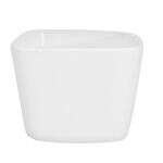 C.A.C. F-CQ7, 7.5 Oz 3.5-Inch Bright White Square China Sauce Cup, 4 DZ/CS