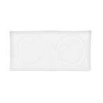 C.A.C. F-P2, 11.5x5-Inch White 2-Section Tasting Platter, 3 DZ/CS