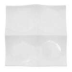 C.A.C. F-P8, 8-Inch Porcelain 4 Section Platter, 2 DZ/CS