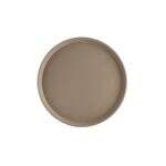 C.A.C. FGTR-11BN, 11-inch Round Fiberglass Brown Tray