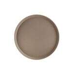 C.A.C. FGTR-16BN, 16-inch Round Fiberglass Brown Tray
