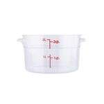 C.A.C. FS1P-2C, 2 Qt Polycarbonate Clear Round Food Storage Container