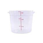 C.A.C. FS1P-6C, 6 Qt Polycarbonate Clear Round Food Storage Container