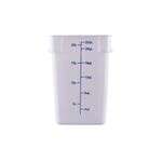 C.A.C. FS3P-SQ22W, 22 Qt Polypropylene White Square Food Storage Container