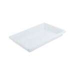 C.A.C. FS4F-3W, 26x18x3-inch Polyethylene Full-Size White Food Storage Box