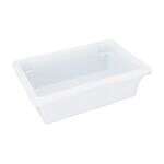 C.A.C. FS4H-6W, 18x12x6-inch Polyethylene Half-Size White Food Storage Box