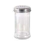 C.A.C. G2SP-12P, 12 Oz Glass Sugar Pourer with Stainless Steel Perforated Cap, DZ