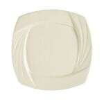 C.A.C. GAD-SQ6, 6.25-Inch Bone White Square Porcelain Plate, 3 DZ/CS