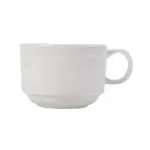 C.A.C. GBK-1-S, 8 Oz 3.5-Inch Porcelain Goldbook Stacking Cup, 3 DZ/CS