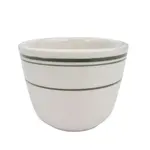 C.A.C. GS-45, 4.5 Oz Green Band Stoneware Chinese Teacup, 3 DZ/CS