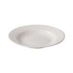C.A.C. GW-3, 10 Oz 9-Inch Porcelain Bone White Soup Plate, 2 DZ/CS