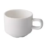 C.A.C. GW-CLB35, 3.5 Oz 2.5-Inch Porcelain Bone White Stacking Cup, 3 DZ/CS