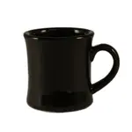 C.A.C. HAR-75-BLK, 7.5 Oz 3.25-Inch Black Stoneware Hartford Mug, 3 DZ/CS