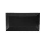 C.A.C. KC-12-BLK, 10-Inch Black Stoneware Rectangular Platter, 2 DZ/CS