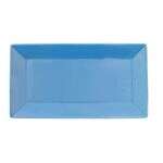 C.A.C. KC-12-PCK, 10-Inch Peacock Stoneware Rectangular Platter, 2 DZ/CS