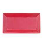 C.A.C. KC-13-R, 11.5-Inch Red Stoneware Rectangular Platter, DZ