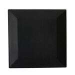 C.A.C. KC-16-BLK, 10-Inch Black Stoneware Square Plate, DZ