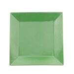 C.A.C. KC-6-G, 6-Inch Green Stoneware Square Plate, 3 DZ/CS