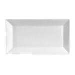 C.A.C. KSE-40, 10-Inch Porcelain Kingsquare Rectangular Platter, 3 DZ/CS